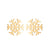 1 Pair Fashion Snowflake Plating 304 Stainless Steel 18K Gold Plated Ear Studs