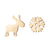 1 Pair Fashion Snowflake Plating 304 Stainless Steel 18K Gold Plated Ear Studs