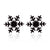 1 Pair Fashion Snowflake Plating 304 Stainless Steel 18K Gold Plated Ear Studs