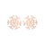 1 Pair Fashion Snowflake Plating 304 Stainless Steel 18K Gold Plated Ear Studs