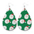 1 Pair Fashion Snowman Snowflake Elk Pu Leather Iron Drop Earrings