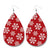 1 Pair Fashion Snowman Snowflake Elk Pu Leather Iron Drop Earrings