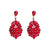 1 Pair Fashion Solid Color Inlay Alloy Rhinestones Glass Drop Earrings