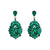 1 Pair Fashion Solid Color Inlay Alloy Rhinestones Glass Drop Earrings