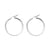 1 Pair Fashion Solid Color Plating Stainless Steel Hoop Earrings