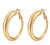 1 Pair Fashion Solid Color Plating Titanium Steel Earrings