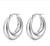 1 Pair Fashion Solid Color Plating Titanium Steel Earrings