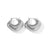 1 Pair Fashion Solid Color Plating Titanium Steel Earrings