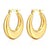 1 Pair Fashion Solid Color Plating Titanium Steel Earrings