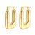 1 Pair Fashion Solid Color Plating Titanium Steel Earrings