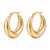 1 Pair Fashion Solid Color Plating Titanium Steel Earrings