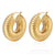 1 Pair Fashion Solid Color Plating Titanium Steel Earrings