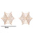 1 Pair Fashion Spider Web Plating Titanium Steel 18K Gold Plated Ear Studs