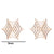 1 Pair Fashion Spider Web Plating Titanium Steel Ear Studs