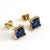 1 Pair Fashion Square Plating Inlay Stainless Steel Zircon Ear Studs