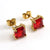 1 Pair Fashion Square Plating Inlay Stainless Steel Zircon Ear Studs