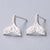 1 Pair Fashion Star Heart Shape Fish Tail Sterling Silver Plating Ear Studs