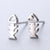 1 Pair Fashion Star Heart Shape Fish Tail Sterling Silver Plating Ear Studs