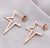 1 Pair Fashion Star Moon Stainless Steel Plating Ear Studs