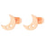 1 Pair Fashion Star Moon Stainless Steel Plating Ear Studs