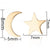 1 Pair Fashion Star Moon Stainless Steel Plating Ear Studs