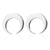 1 Pair Fashion Star Moon Stainless Steel Plating Ear Studs