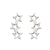 1 Pair Fashion Star Moon Stainless Steel Plating Ear Studs