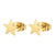 1 Pair Fashion Star Moon Stainless Steel Plating Ear Studs