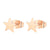 1 Pair Fashion Star Moon Stainless Steel Plating Ear Studs