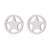 1 Pair Fashion Star Moon Stainless Steel Plating Ear Studs