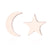 1 Pair Fashion Star Moon Stainless Steel Plating Ear Studs