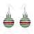 1 Pair Fashion Star Stripe Snowflake Resin Drop Earrings