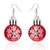 1 Pair Fashion Star Stripe Snowflake Resin Drop Earrings