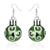 1 Pair Fashion Star Stripe Snowflake Resin Drop Earrings