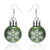 1 Pair Fashion Star Stripe Snowflake Resin Drop Earrings