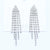 1 Pair Fashion Tassel Inlay Diamond Copper Rhinestones Drop Earrings