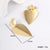 1 Pair Fashion Triangle Geometric Heart Shape Plating Stainless Steel 18k Gold Plated Dangling Earrings