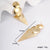 1 Pair Fashion Triangle Geometric Heart Shape Plating Stainless Steel 18k Gold Plated Dangling Earrings