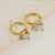 1 Pair Fashion Water Droplets Heart Shape Plating Inlay Stainless Steel Zircon Drop Earrings