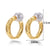 1 Pair French Style Simple Style Korean Style Geometric Round Pearl Plating Stainless Steel 18k Gold Plated Earrings