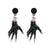 1 Pair Funny Cool Style Halloween Pattern Cat Spider Arylic Drop Earrings