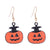 1 Pair Funny Cool Style Pumpkin Skull Ghost Enamel Alloy Drop Earrings