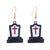 1 Pair Funny Cool Style Pumpkin Skull Ghost Enamel Alloy Drop Earrings