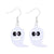 1 Pair Funny Cool Style Pumpkin Spider Web Ghost Enamel Zinc Alloy Drop Earrings