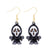 1 Pair Funny Cool Style Pumpkin Spider Web Ghost Enamel Zinc Alloy Drop Earrings