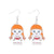 1 Pair Funny Cool Style Pumpkin Spider Web Ghost Enamel Zinc Alloy Drop Earrings