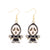 1 Pair Funny Cool Style Pumpkin Spider Web Ghost Enamel Zinc Alloy Drop Earrings