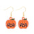 1 Pair Funny Cool Style Pumpkin Spider Web Ghost Enamel Zinc Alloy Drop Earrings