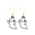 1 Pair Funny Cool Style Pumpkin Spider Web Ghost Enamel Zinc Alloy Drop Earrings