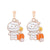 1 Pair Funny Cool Style Pumpkin Spider Web Ghost Enamel Zinc Alloy Drop Earrings